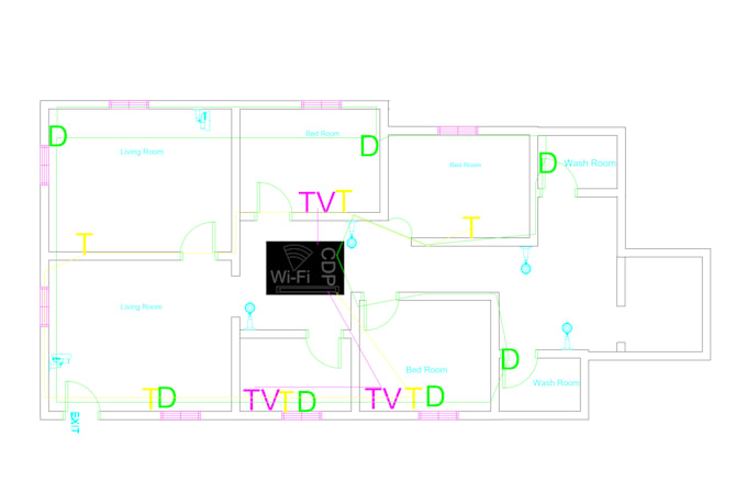 create architectural and electrical autocad drawings